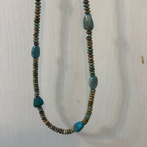 Stunning Genuine Nevada Turquoise it has been stabilized ..1 of a kind Handmade